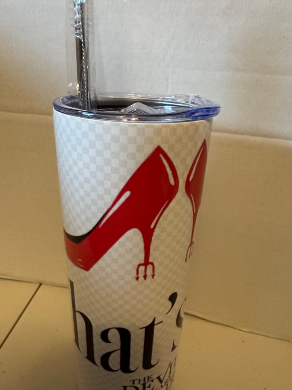 That’s All The Devil Wears Prada Red High Heel Skinny Tumbler - Picture 5 of 5
